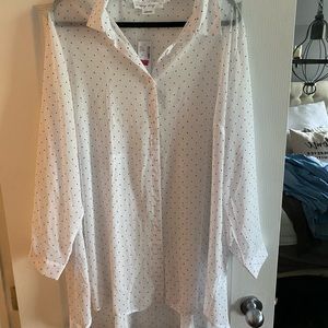 Polka Dot Tunic Blouse
